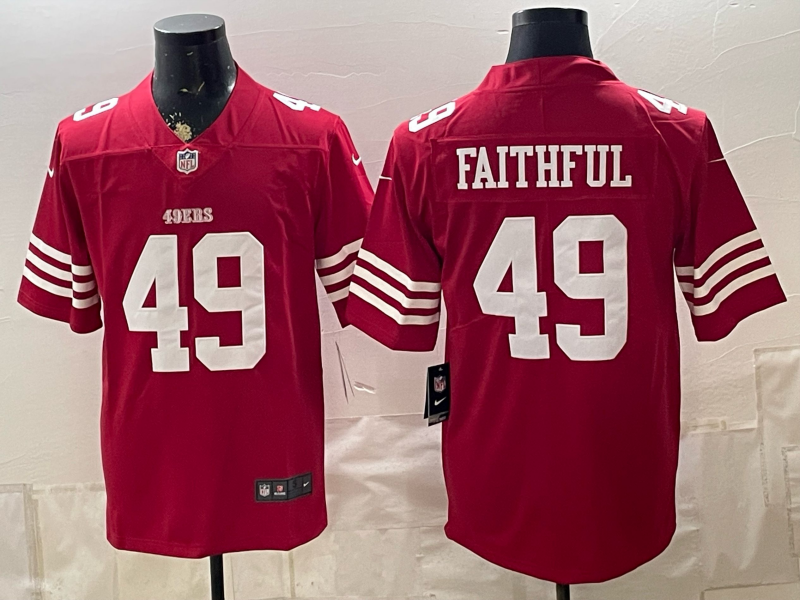 Men 2026 Nike San Francisco 49ers #49 Faithful red NFL Jersey 0901001